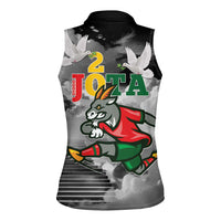 Portuguese Footballer Memorial Women Sleeveless Polo Shirt You'll Never Walk Alone Rest In Peace 1996-2025 - Wonder Print Shop