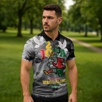 Portuguese Footballer Memorial Zipper Polo Shirt You'll Never Walk Alone Rest In Peace 1996-2025 - Wonder Print Shop