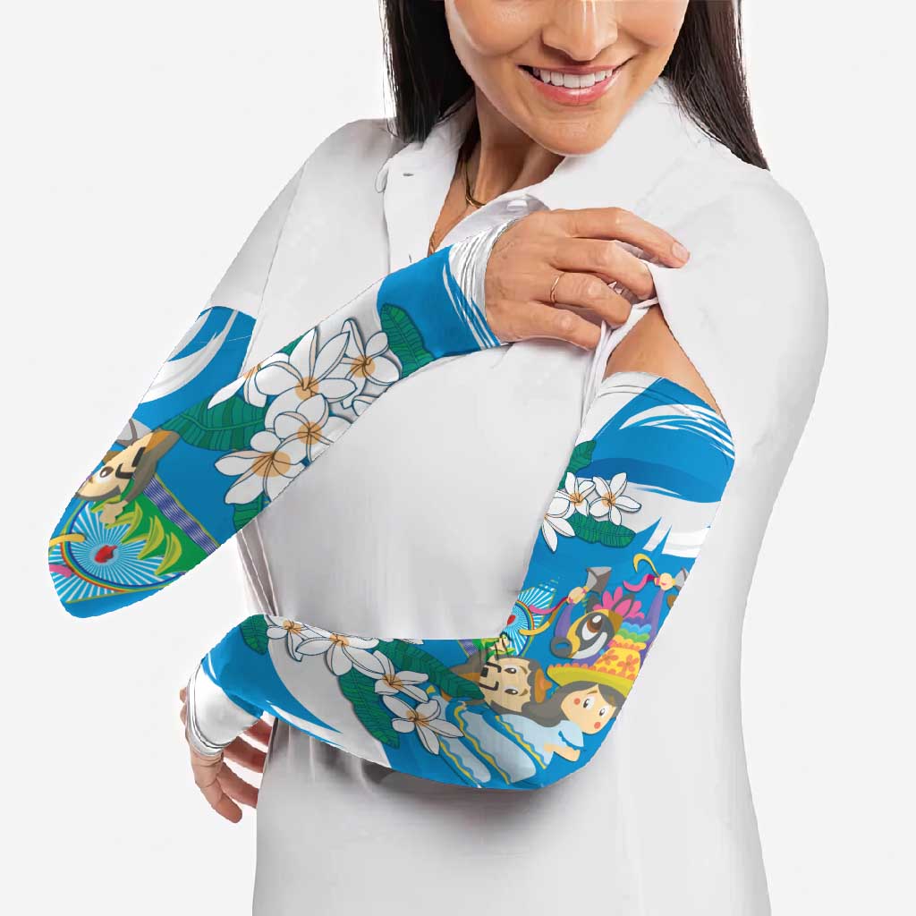 Nicaragua Independence Day Arm Sleeves Since 1821 Nicaragua Culture Concept - Wonder Print Shop