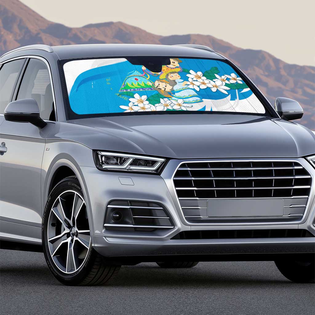 Nicaragua Independence Day Auto Sun Shade Since 1821 Nicaragua Culture Concept - Wonder Print Shop