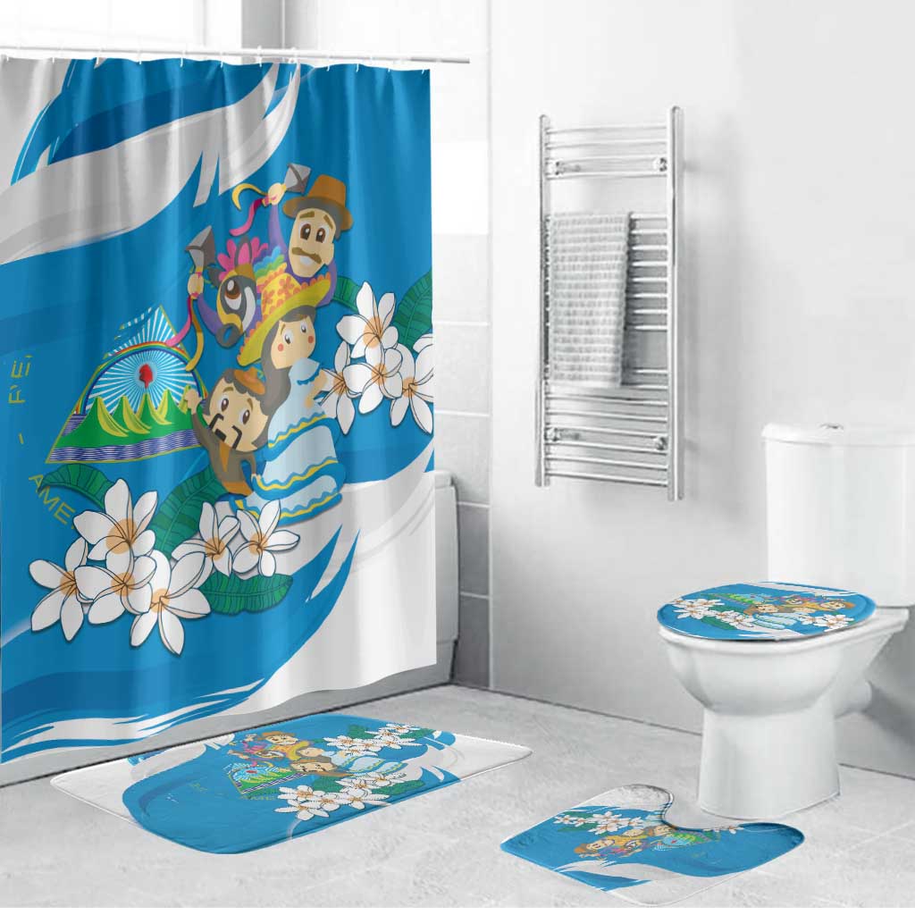 Nicaragua Independence Day Bathroom Set Since 1821 Nicaragua Culture Concept - Wonder Print Shop