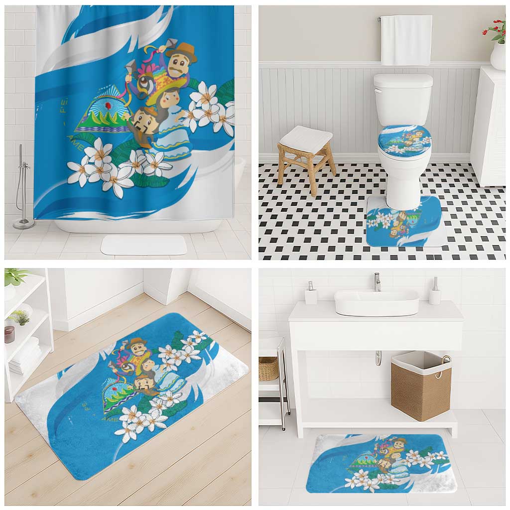Nicaragua Independence Day Bathroom Set Since 1821 Nicaragua Culture Concept - Wonder Print Shop