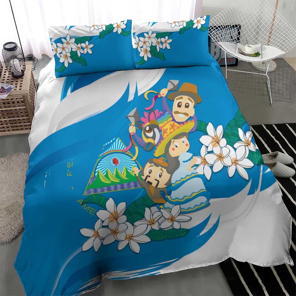 Nicaragua Independence Day Bedding Set Since 1821 Nicaragua Culture Concept - Wonder Print Shop