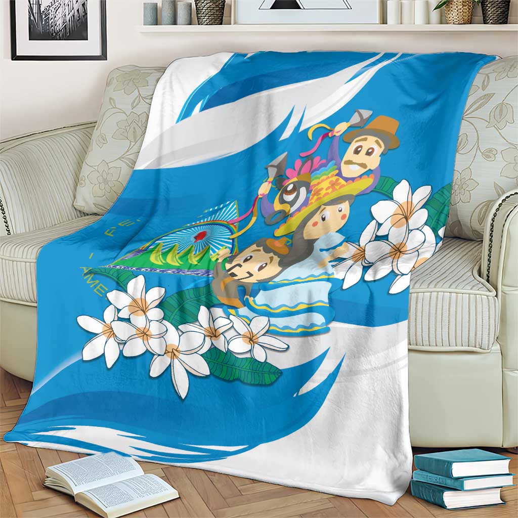 Nicaragua Independence Day Blanket Since 1821 Nicaragua Culture Concept - Wonder Print Shop