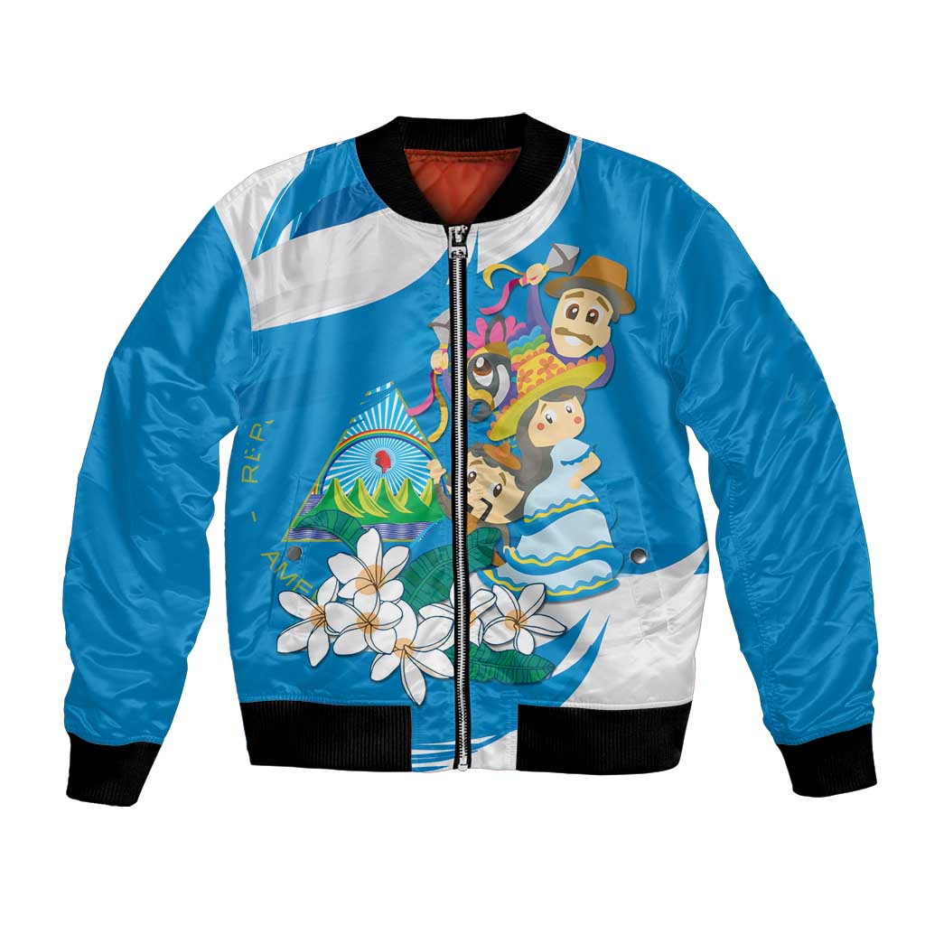 Nicaragua Independence Day Bomber Jacket Since 1821 Nicaragua Culture Concept - Wonder Print Shop