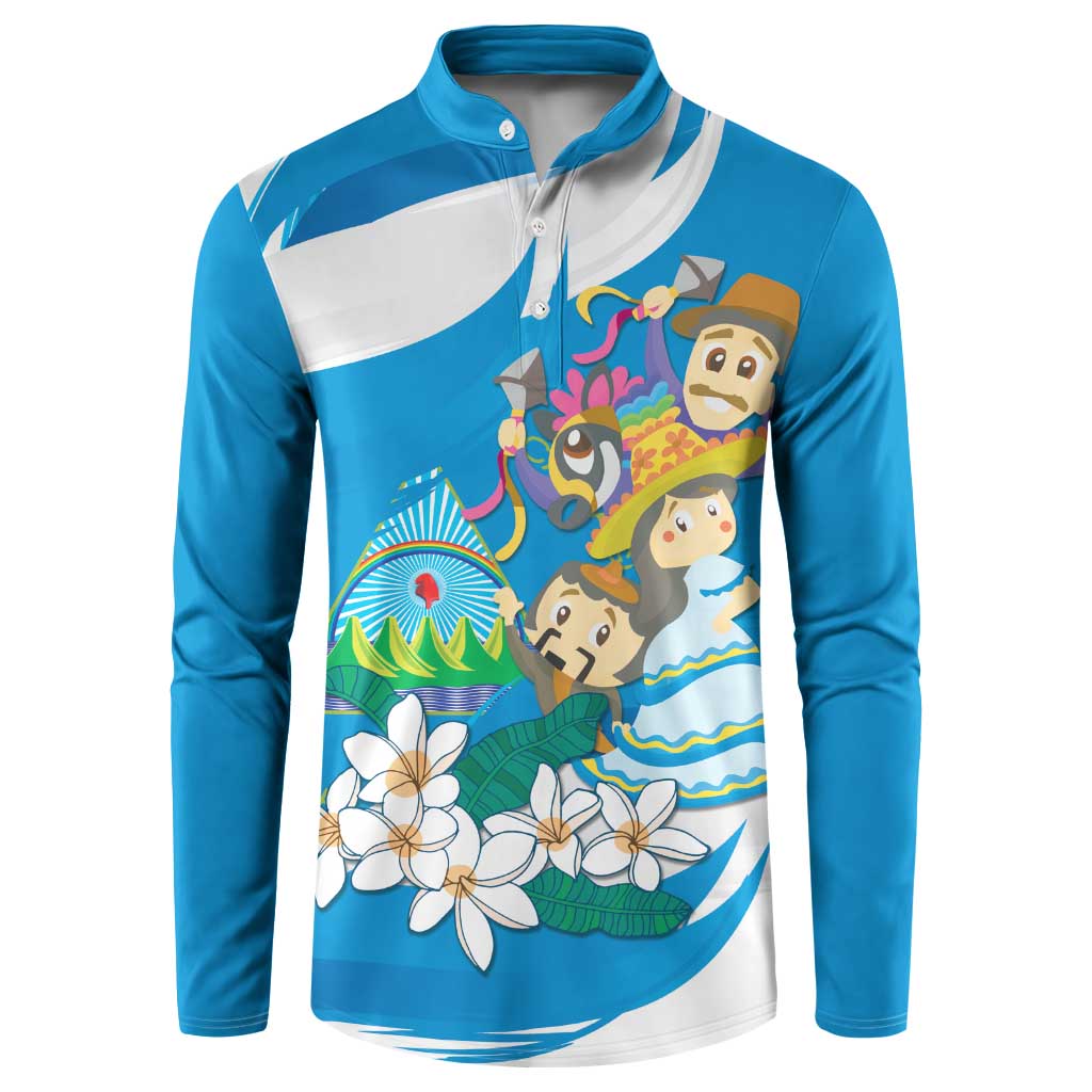 Nicaragua Independence Day Button Sweatshirt Since 1821 Nicaragua Culture Concept - Wonder Print Shop