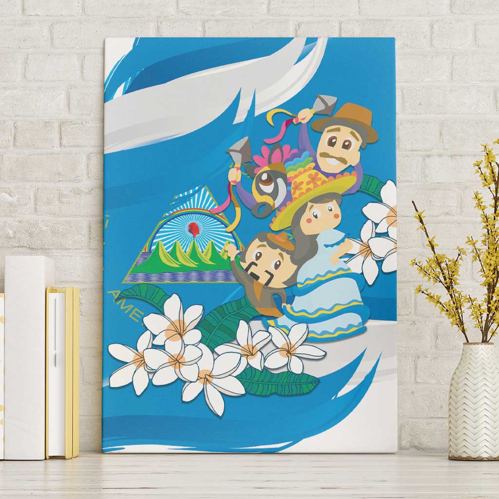 Nicaragua Independence Day Canvas Wall Art Since 1821 Nicaragua Culture Concept - Wonder Print Shop