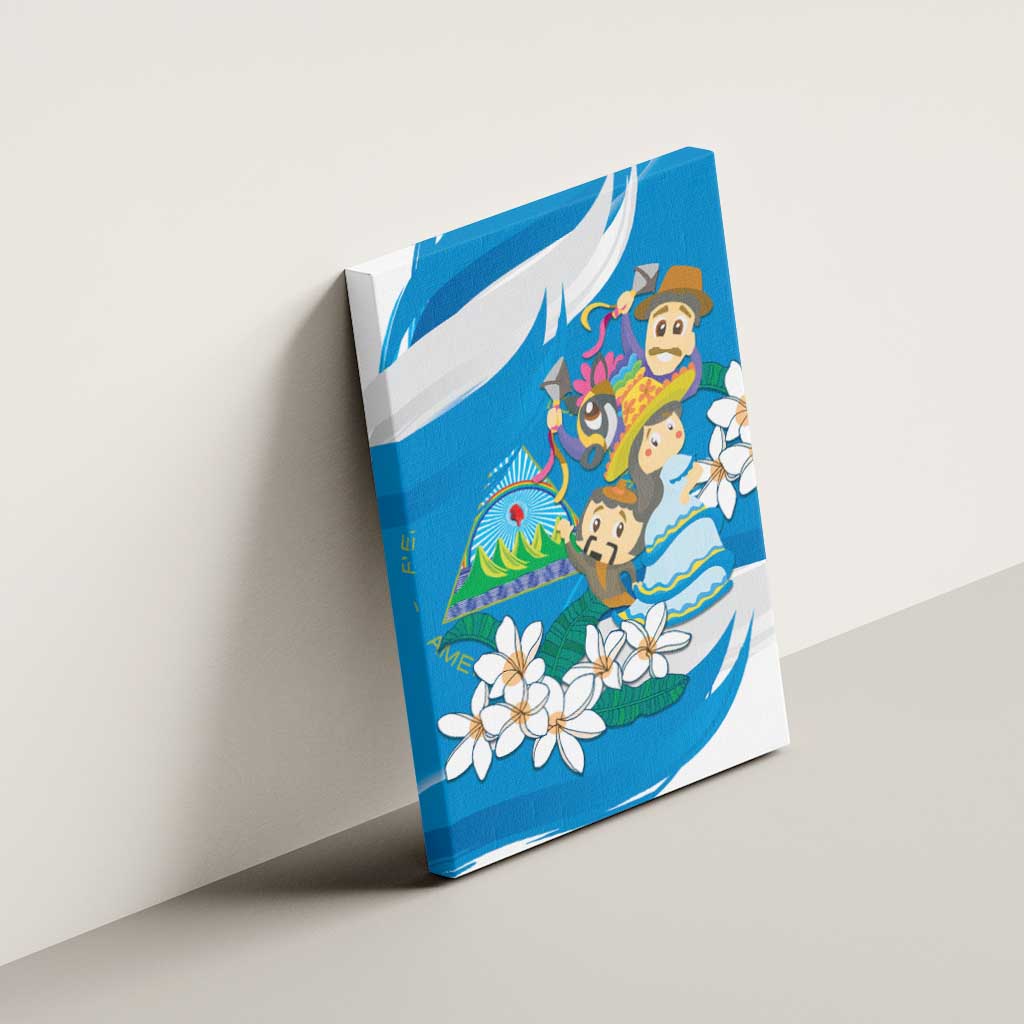 Nicaragua Independence Day Canvas Wall Art Since 1821 Nicaragua Culture Concept - Wonder Print Shop
