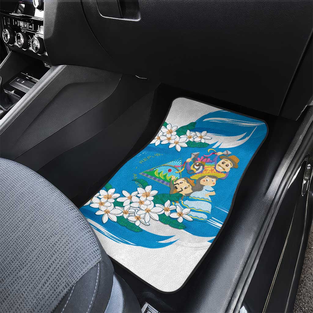 Nicaragua Independence Day Car Mats Since 1821 Nicaragua Culture Concept - Wonder Print Shop
