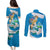 Nicaragua Independence Day Couples Matching Puletasi and Long Sleeve Button Shirt Since 1821 Nicaragua Culture Concept - Wonder Print Shop