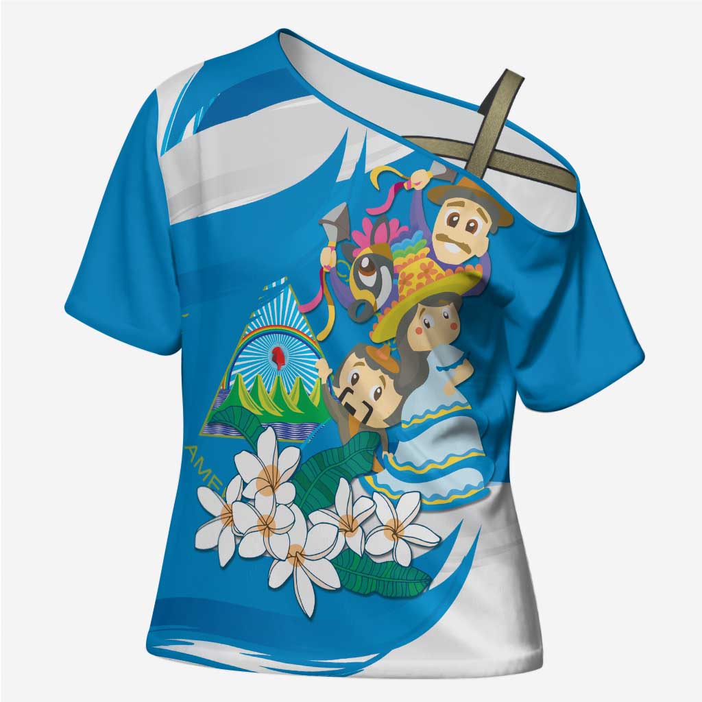 Nicaragua Independence Day Cross Shoulder Shirt Since 1821 Nicaragua Culture Concept - Wonder Print Shop