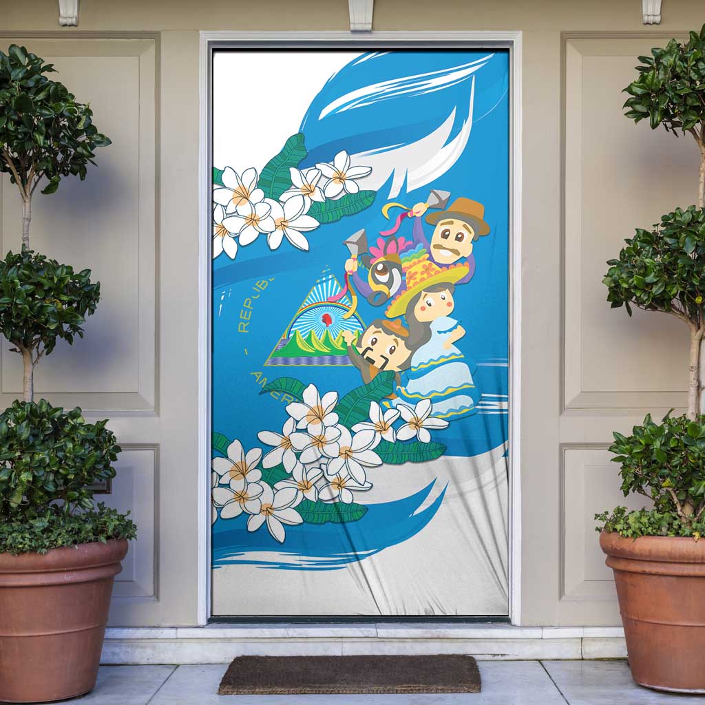 Nicaragua Independence Day Door Cover Since 1821 Nicaragua Culture Concept - Wonder Print Shop