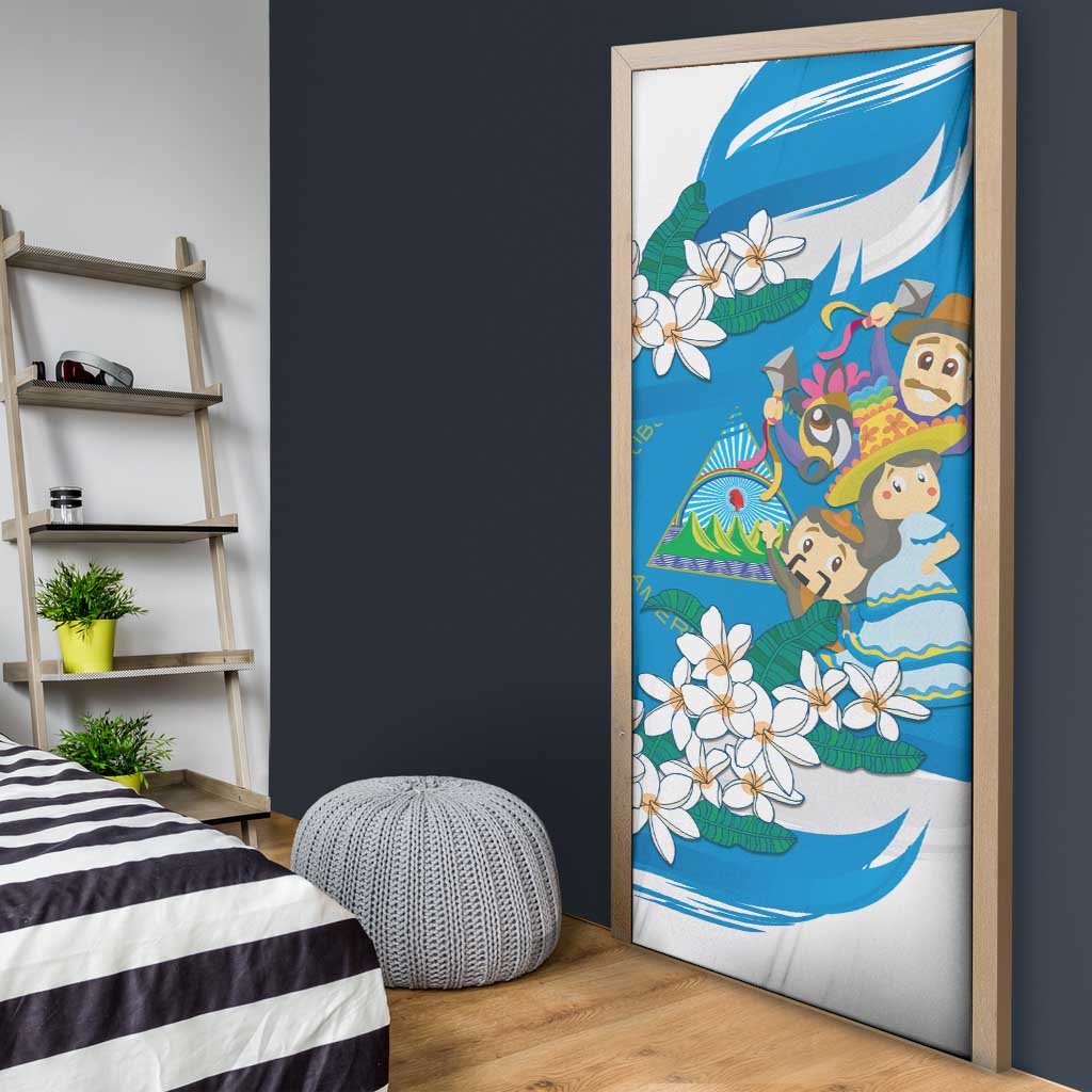 Nicaragua Independence Day Door Cover Since 1821 Nicaragua Culture Concept - Wonder Print Shop