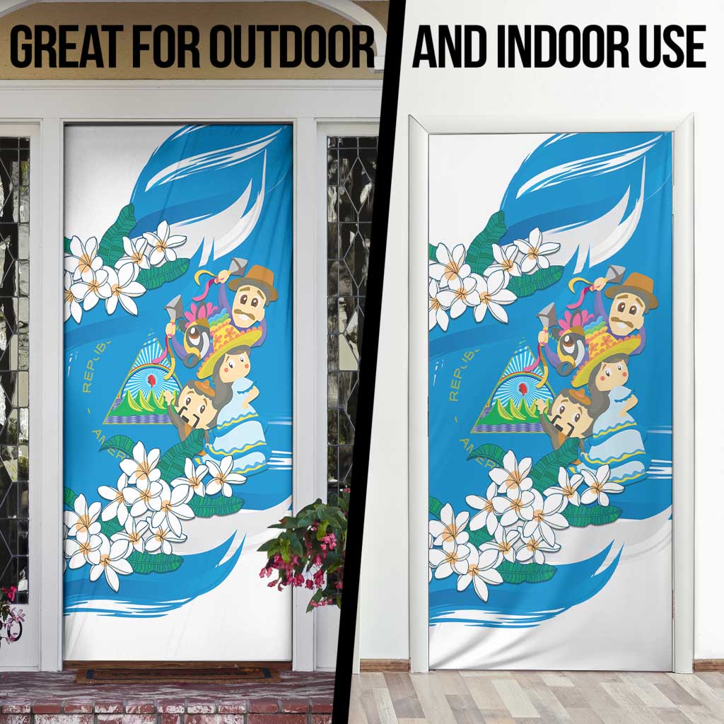 Nicaragua Independence Day Door Cover Since 1821 Nicaragua Culture Concept - Wonder Print Shop