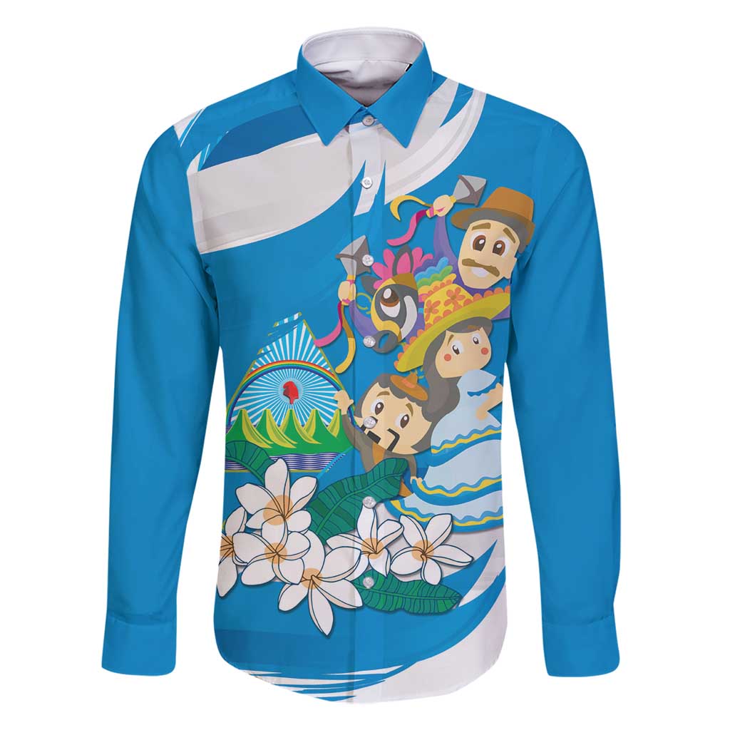Nicaragua Independence Day Family Matching Mermaid Dress and Hawaiian Shirt Since 1821 Nicaragua Culture Concept - Wonder Print Shop