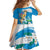 Nicaragua Independence Day Family Matching Off Shoulder Maxi Dress and Hawaiian Shirt Since 1821 Nicaragua Culture Concept - Wonder Print Shop