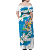 Nicaragua Independence Day Family Matching Off Shoulder Maxi Dress and Hawaiian Shirt Since 1821 Nicaragua Culture Concept - Wonder Print Shop