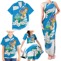 Nicaragua Independence Day Family Matching Tank Maxi Dress and Hawaiian Shirt Since 1821 Nicaragua Culture Concept - Wonder Print Shop