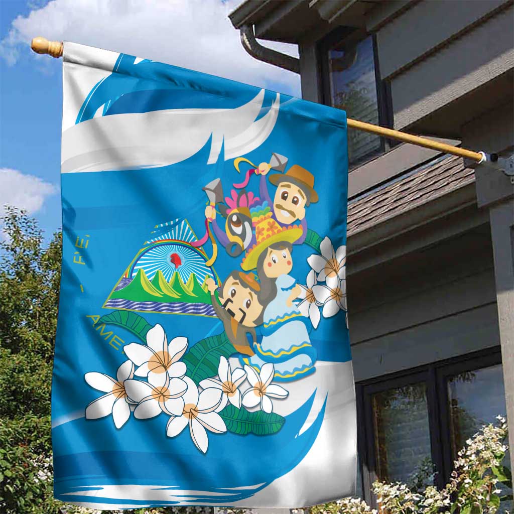 Nicaragua Independence Day Garden Flag Since 1821 Nicaragua Culture Concept - Wonder Print Shop