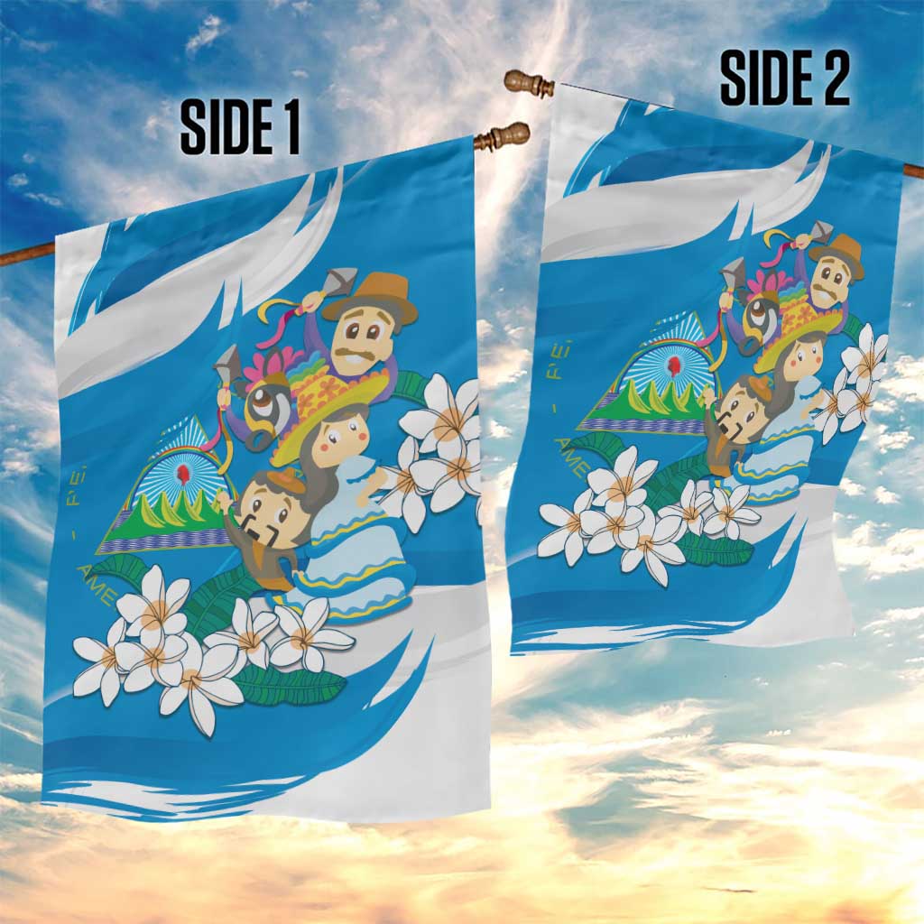 Nicaragua Independence Day Garden Flag Since 1821 Nicaragua Culture Concept - Wonder Print Shop