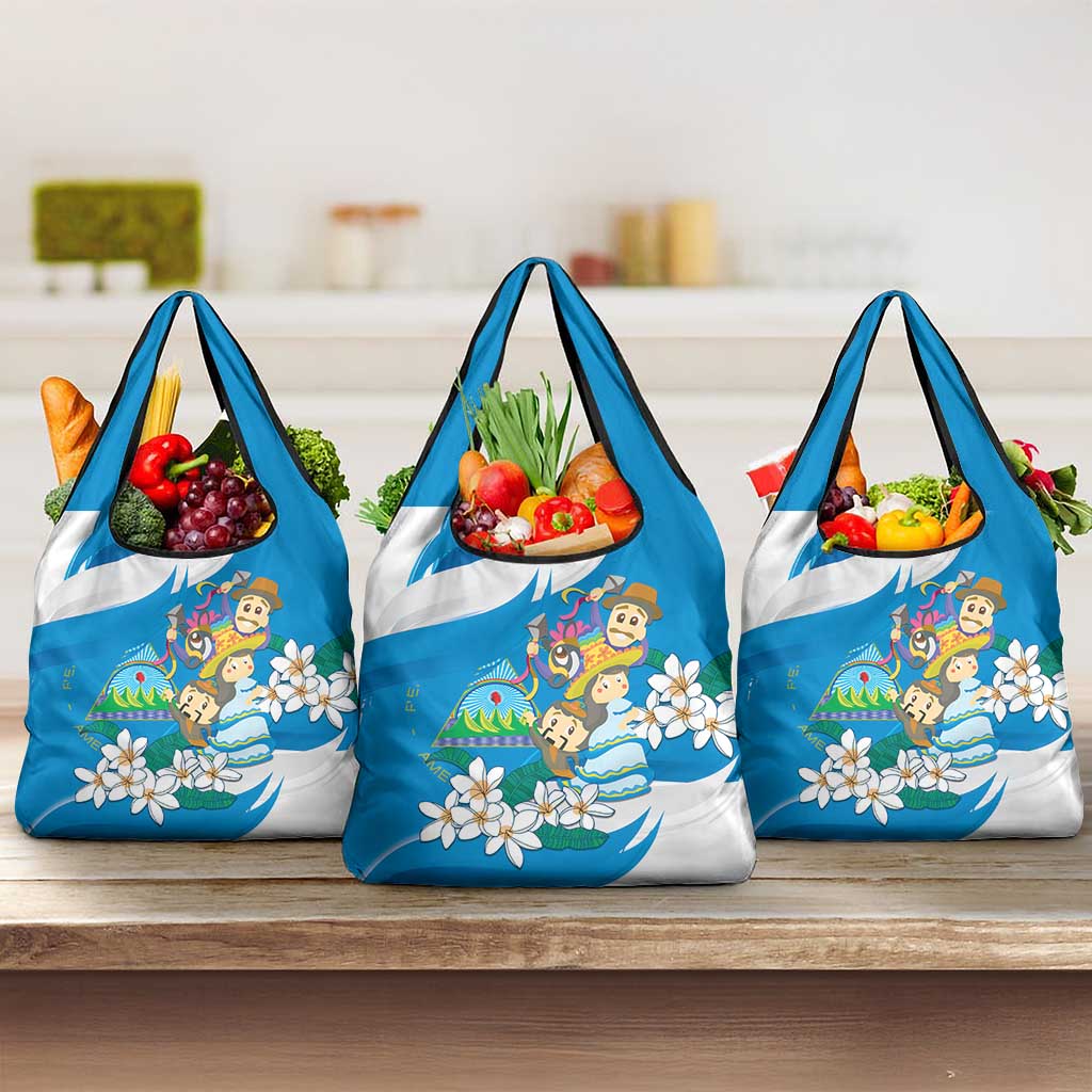 Nicaragua Independence Day Grocery Bag Since 1821 Nicaragua Culture Concept - Wonder Print Shop