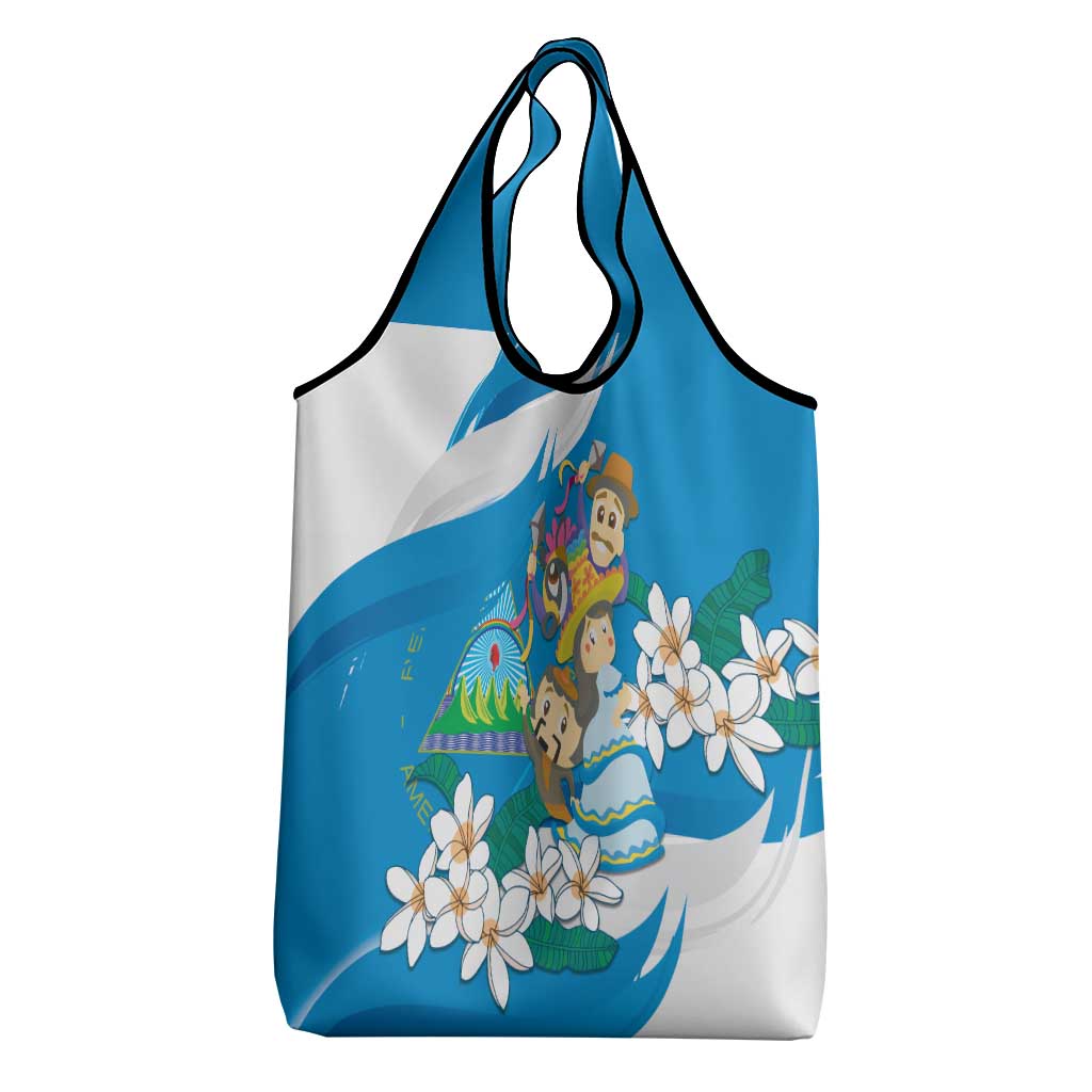Nicaragua Independence Day Grocery Bag Since 1821 Nicaragua Culture Concept - Wonder Print Shop