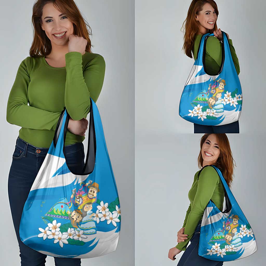 Nicaragua Independence Day Grocery Bag Since 1821 Nicaragua Culture Concept - Wonder Print Shop