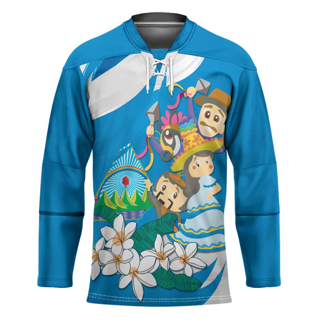 Nicaragua Independence Day Hockey Jersey Since 1821 Nicaragua Culture Concept - Wonder Print Shop