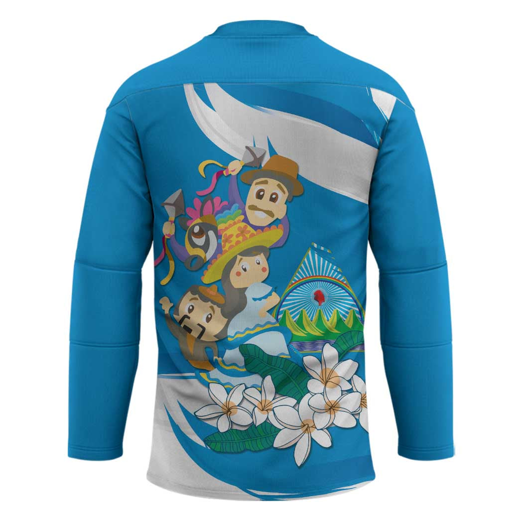 Nicaragua Independence Day Hockey Jersey Since 1821 Nicaragua Culture Concept - Wonder Print Shop