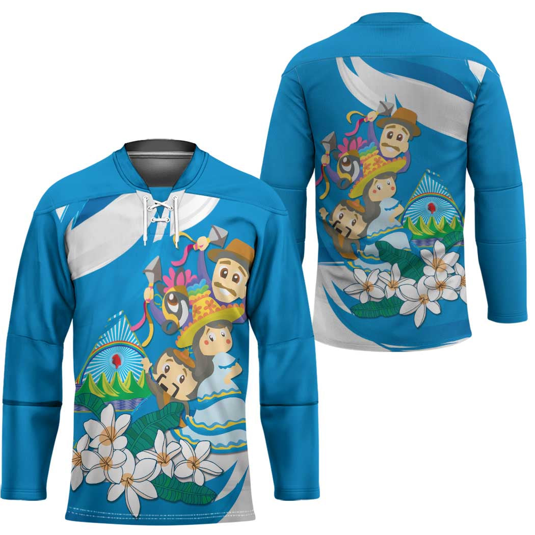 Nicaragua Independence Day Hockey Jersey Since 1821 Nicaragua Culture Concept - Wonder Print Shop