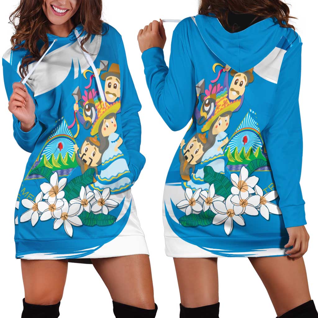 Nicaragua Independence Day Hoodie Dress Since 1821 Nicaragua Culture Concept - Wonder Print Shop