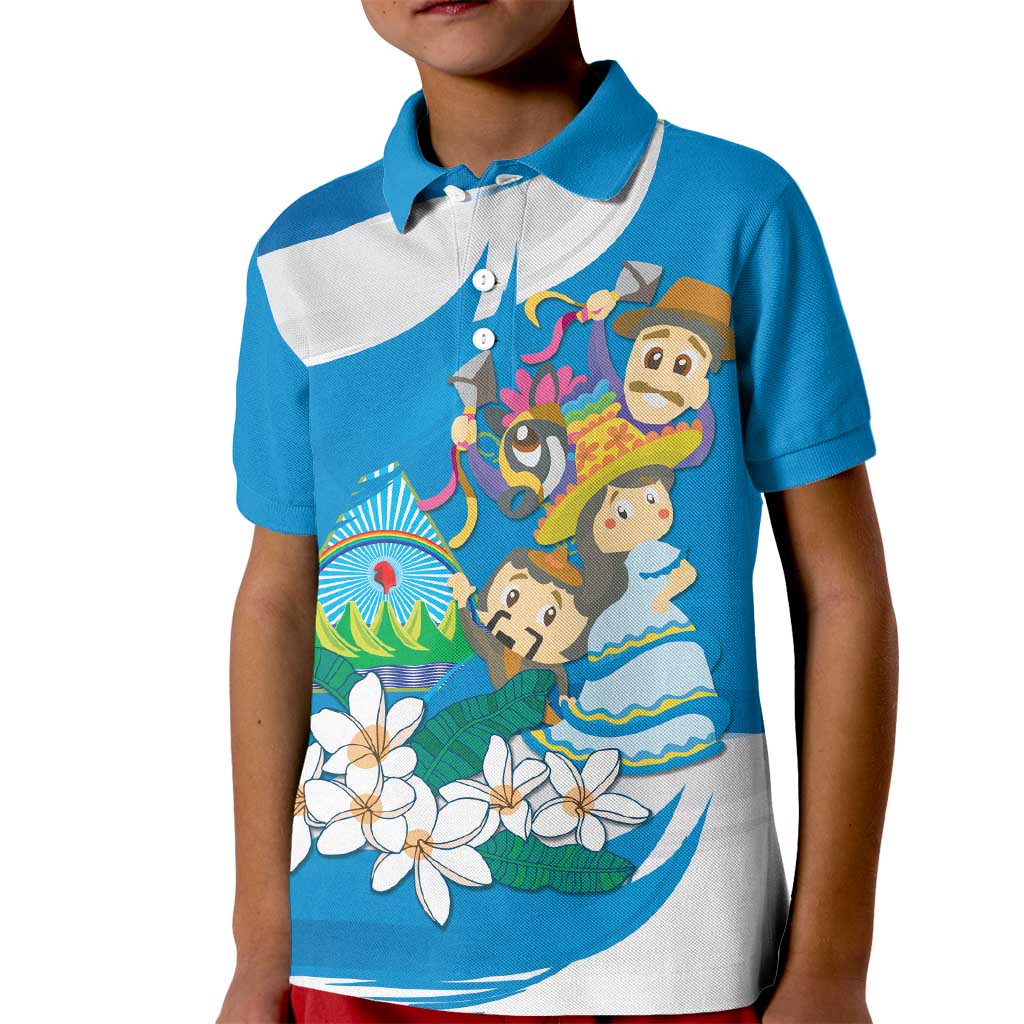 Nicaragua Independence Day Kid Polo Shirt Since 1821 Nicaragua Culture Concept - Wonder Print Shop