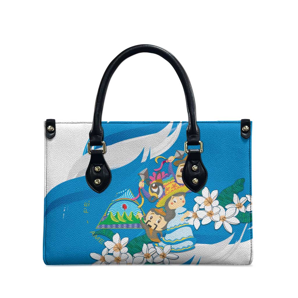Nicaragua Independence Day Leather Bag Since 1821 Nicaragua Culture Concept - Wonder Print Shop
