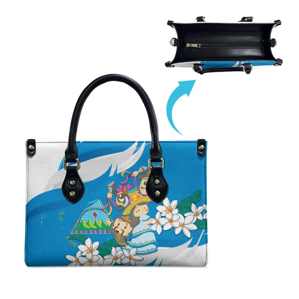 Nicaragua Independence Day Leather Bag Since 1821 Nicaragua Culture Concept - Wonder Print Shop