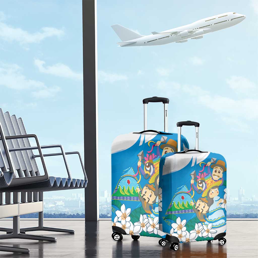 Nicaragua Independence Day Luggage Cover Since 1821 Nicaragua Culture Concept - Wonder Print Shop