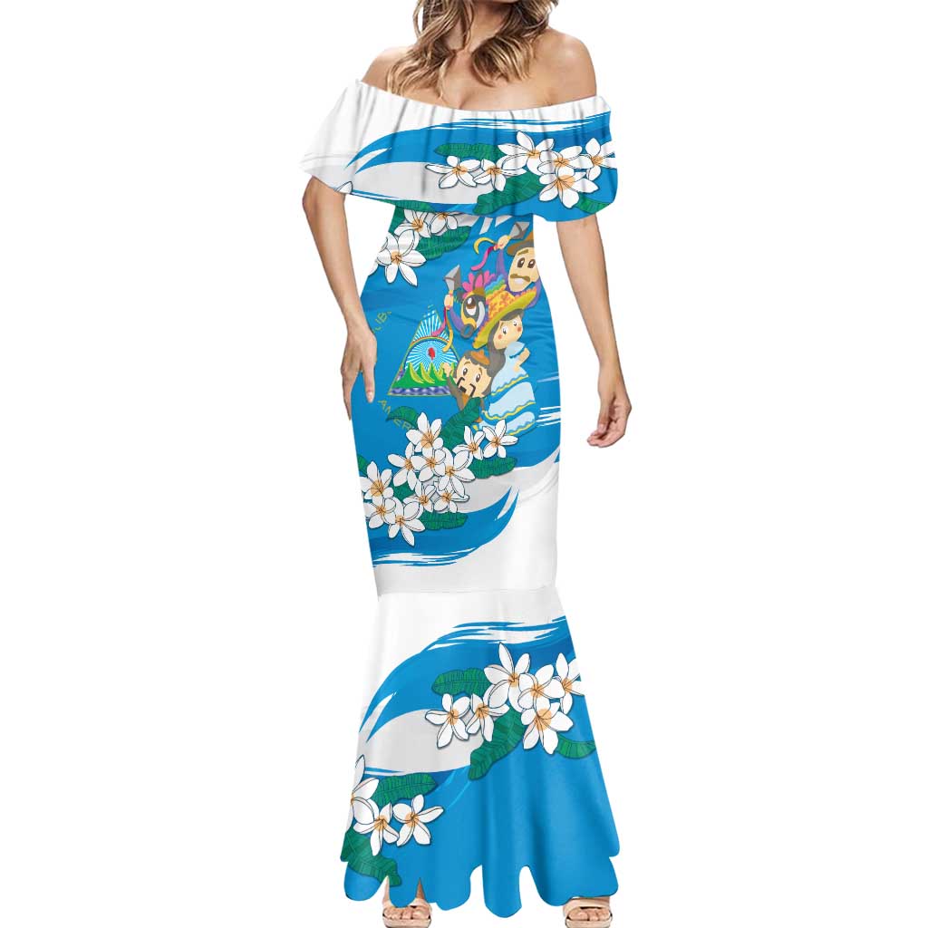 Nicaragua Independence Day Mermaid Dress Since 1821 Nicaragua Culture Concept - Wonder Print Shop