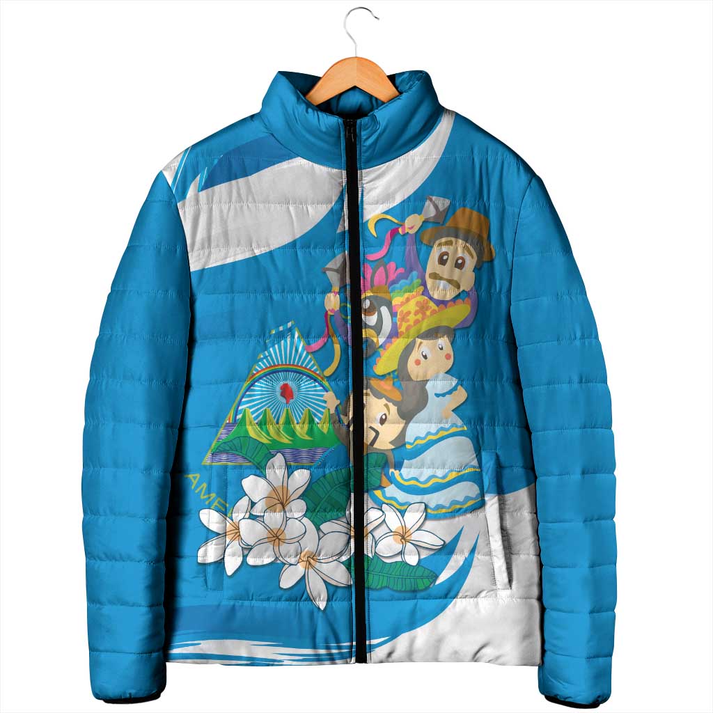 Nicaragua Independence Day Padded Jacket Since 1821 Nicaragua Culture Concept - Wonder Print Shop