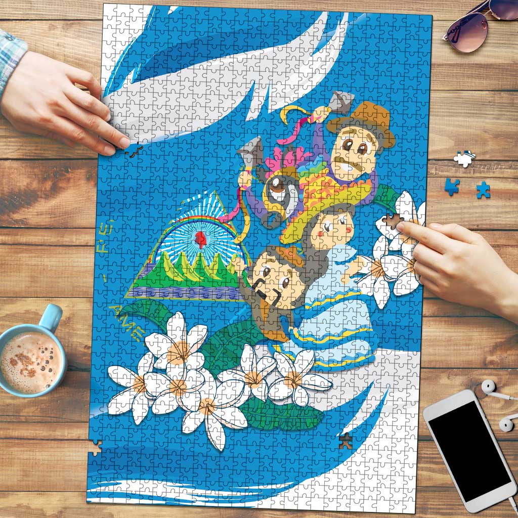 Nicaragua Independence Day Puzzle Since 1821 Nicaragua Culture Concept - Wonder Print Shop