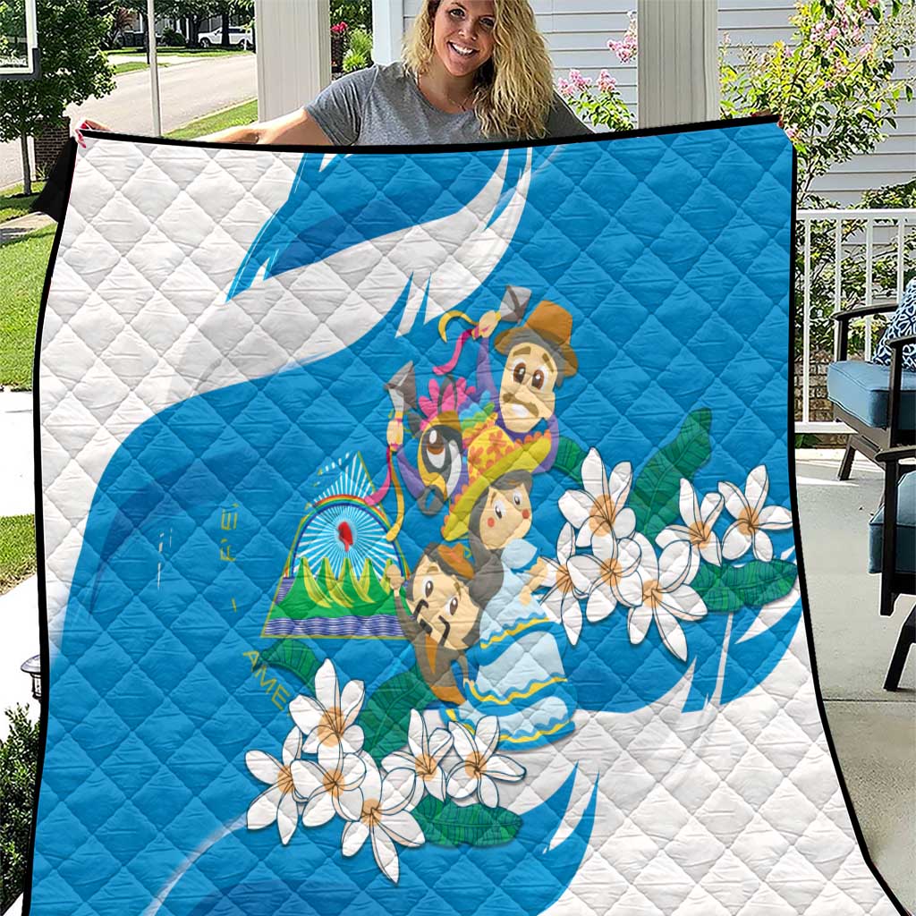 Nicaragua Independence Day Quilt Since 1821 Nicaragua Culture Concept - Wonder Print Shop