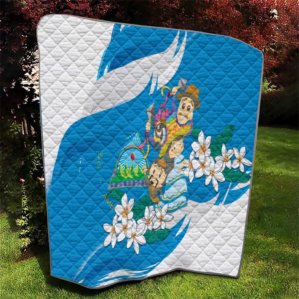 Nicaragua Independence Day Quilt Since 1821 Nicaragua Culture Concept - Wonder Print Shop