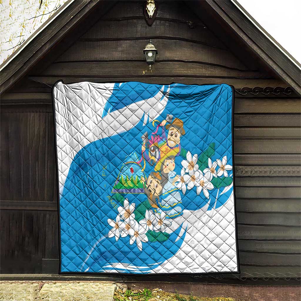 Nicaragua Independence Day Quilt Since 1821 Nicaragua Culture Concept - Wonder Print Shop