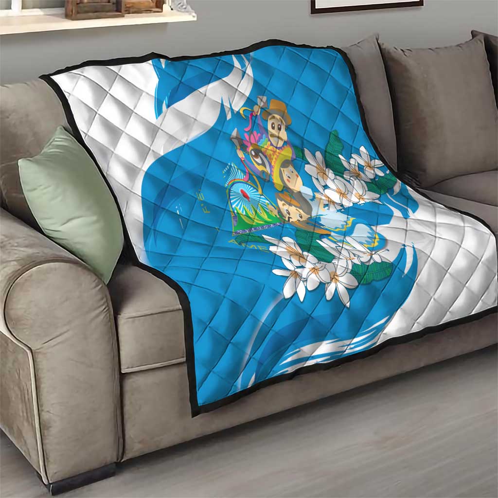 Nicaragua Independence Day Quilt Since 1821 Nicaragua Culture Concept - Wonder Print Shop