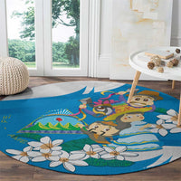 Nicaragua Independence Day Round Carpet Since 1821 Nicaragua Culture Concept - Wonder Print Shop