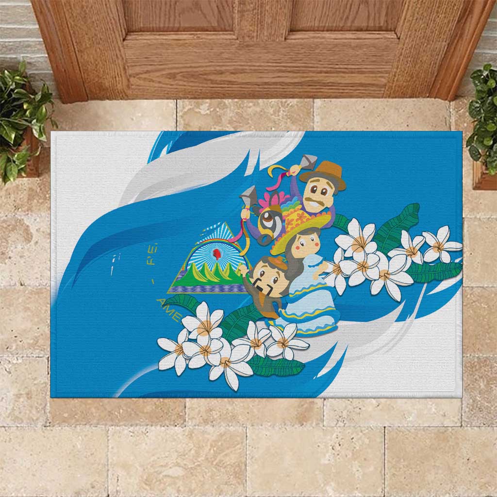 Nicaragua Independence Day Rubber Doormat Since 1821 Nicaragua Culture Concept - Wonder Print Shop
