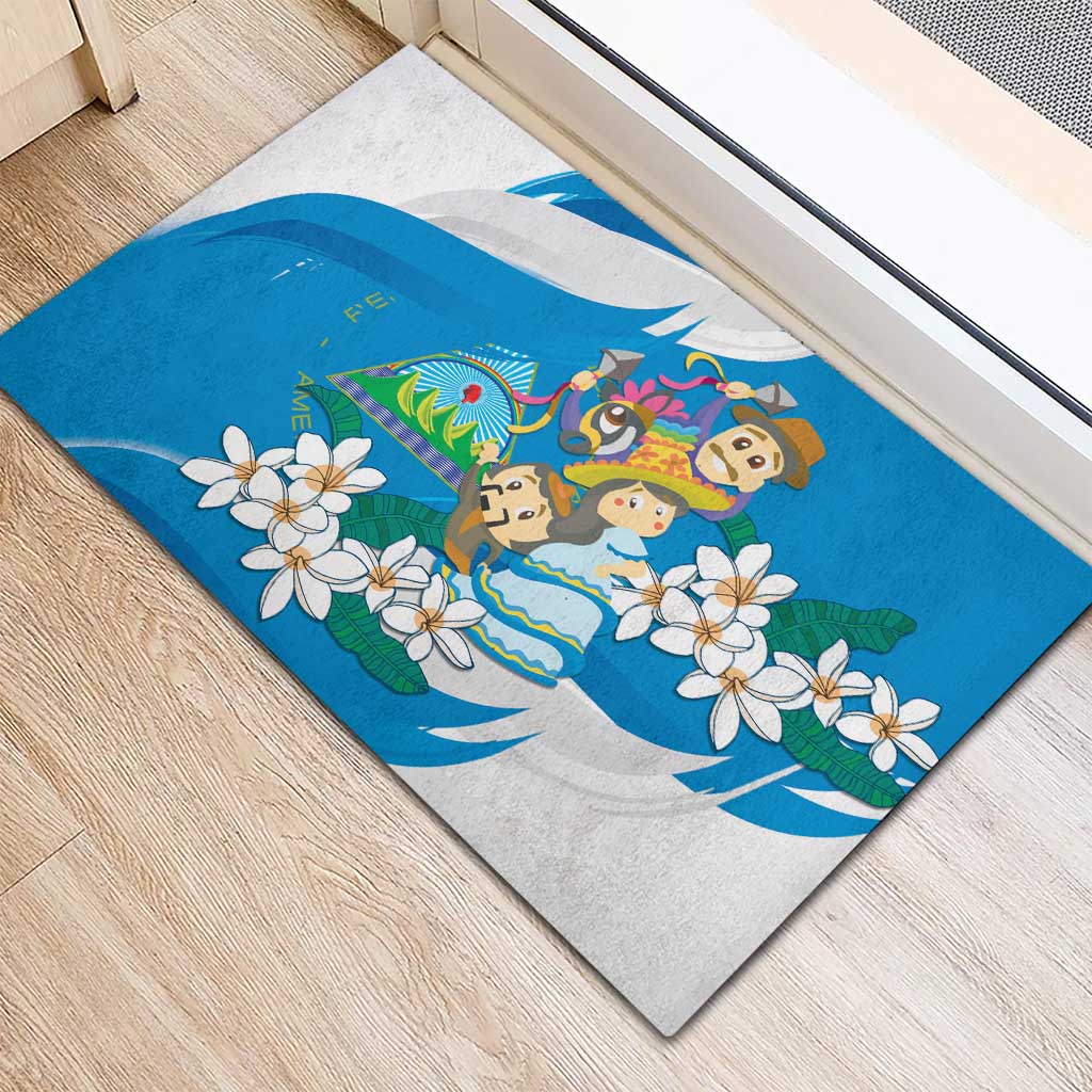Nicaragua Independence Day Rubber Doormat Since 1821 Nicaragua Culture Concept - Wonder Print Shop
