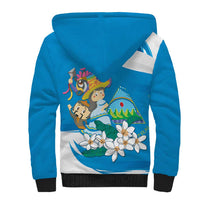 Nicaragua Independence Day Sherpa Hoodie Since 1821 Nicaragua Culture Concept - Wonder Print Shop