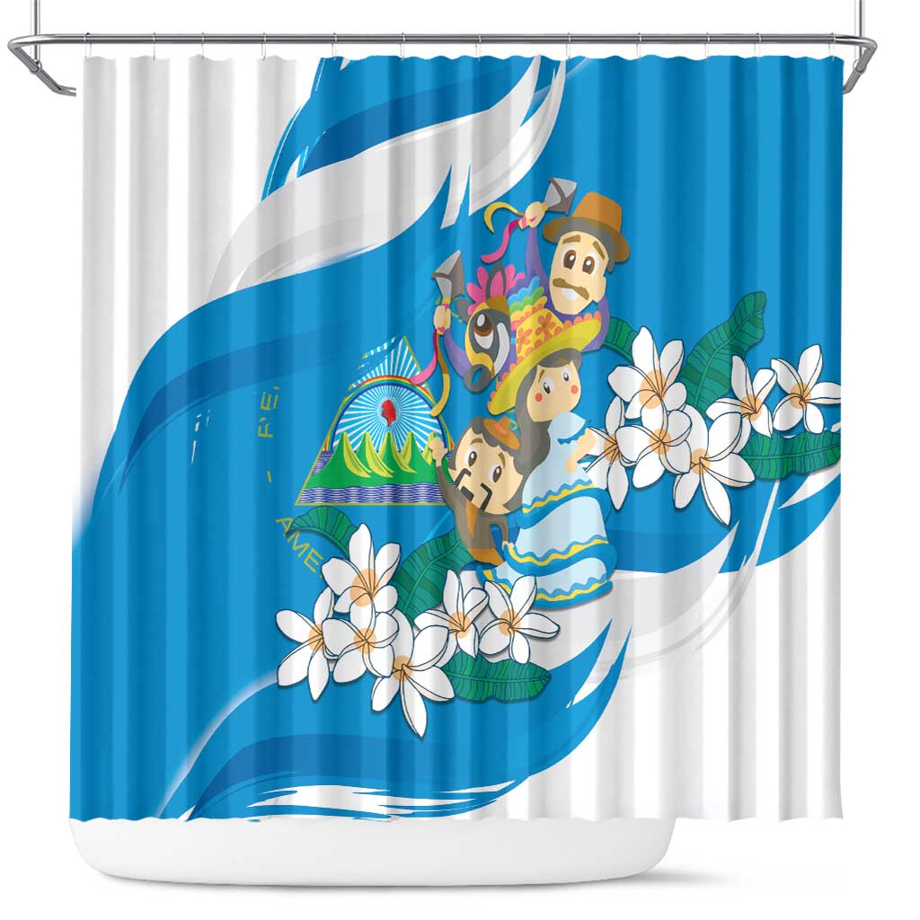 Nicaragua Independence Day Shower Curtain Since 1821 Nicaragua Culture Concept - Wonder Print Shop