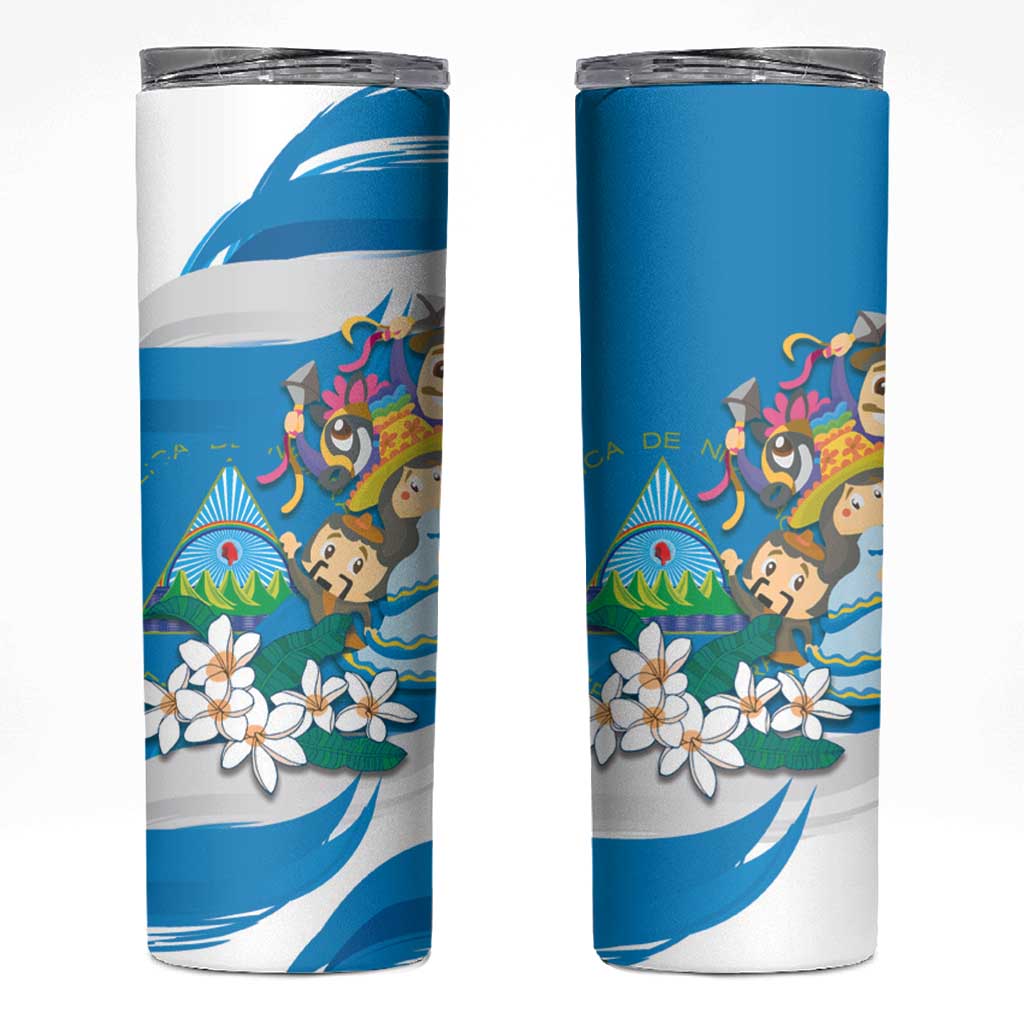 Nicaragua Independence Day Skinny Tumbler Since 1821 Nicaragua Culture Concept - Wonder Print Shop