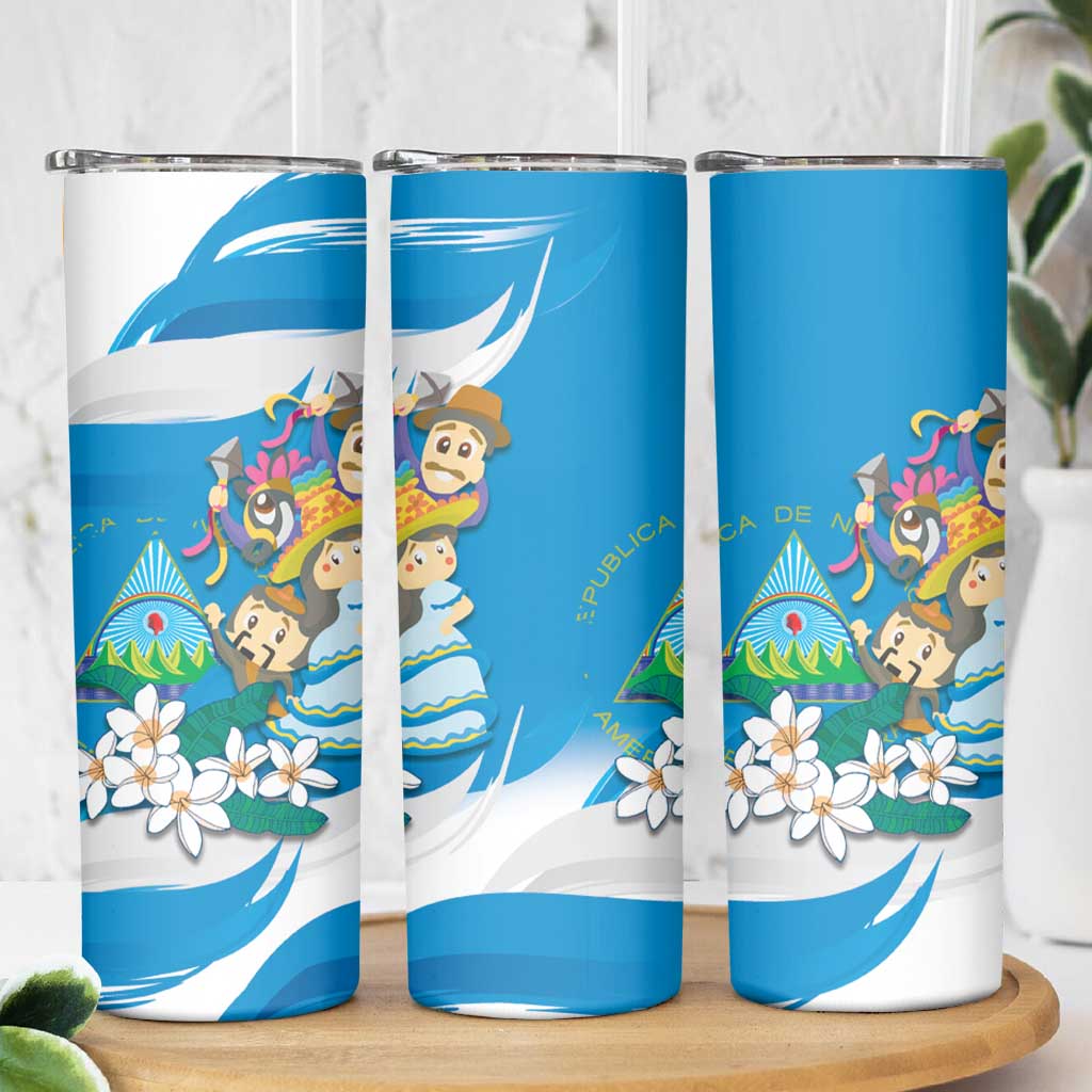 Nicaragua Independence Day Skinny Tumbler Since 1821 Nicaragua Culture Concept - Wonder Print Shop