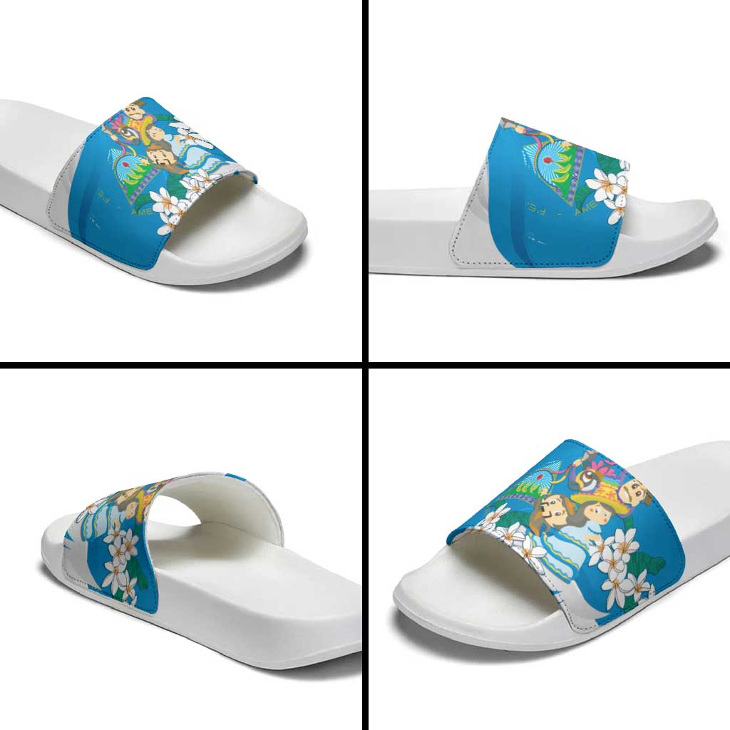 Nicaragua Independence Day Slide Sandals Since 1821 Nicaragua Culture Concept - Wonder Print Shop